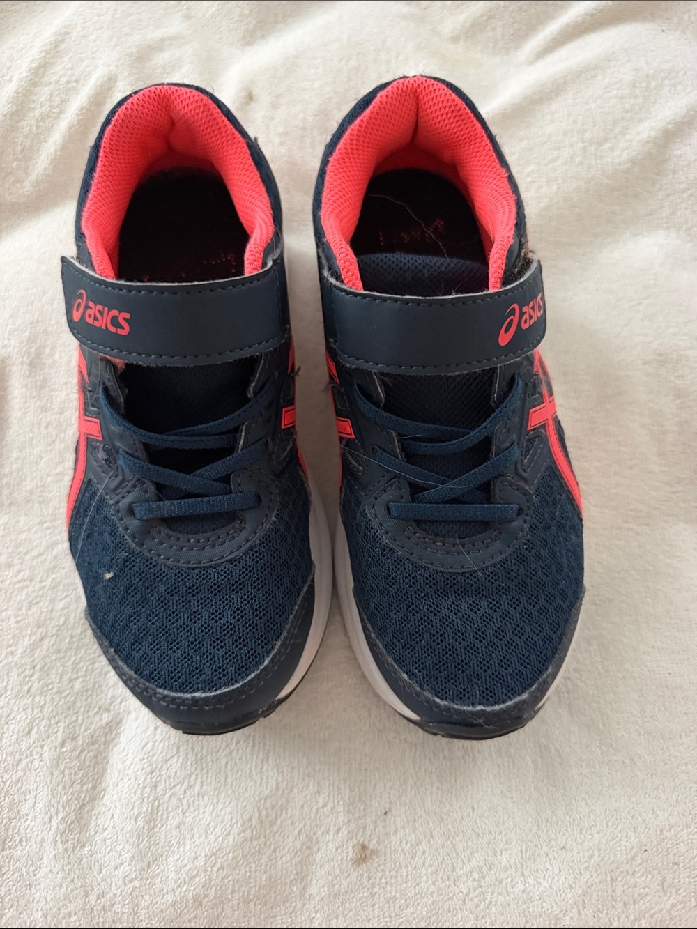 Asics Kids Navy and pink Athletic Sneakers